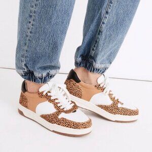 Madewell Court Sneakers in Spotted Calf Hair Size 7